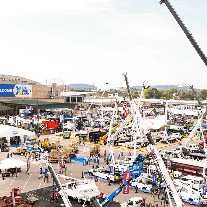 Welcome to The Utility Expo Aerial shot 