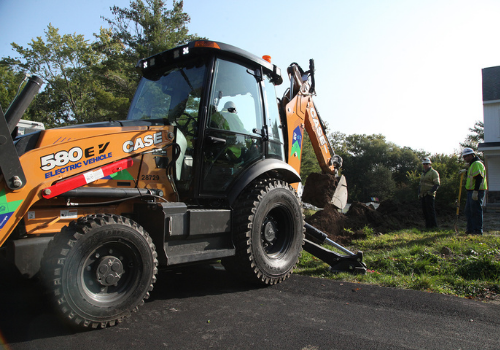 Case 580EV Electric Backhoe